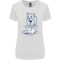 Floating Polar Bear Environment Climate Change Womens Wider Cut T-Shirt White