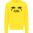 Floki Eyes Vikings Valhalla Odin Kids Sweatshirt Jumper Yellow
