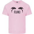 Floki Eyes Vikings Valhalla Odin Kids T-Shirt Childrens Light Pink