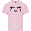 Floki Eyes Vikings Valhalla Odin Kids T-Shirt Childrens Light Pink
