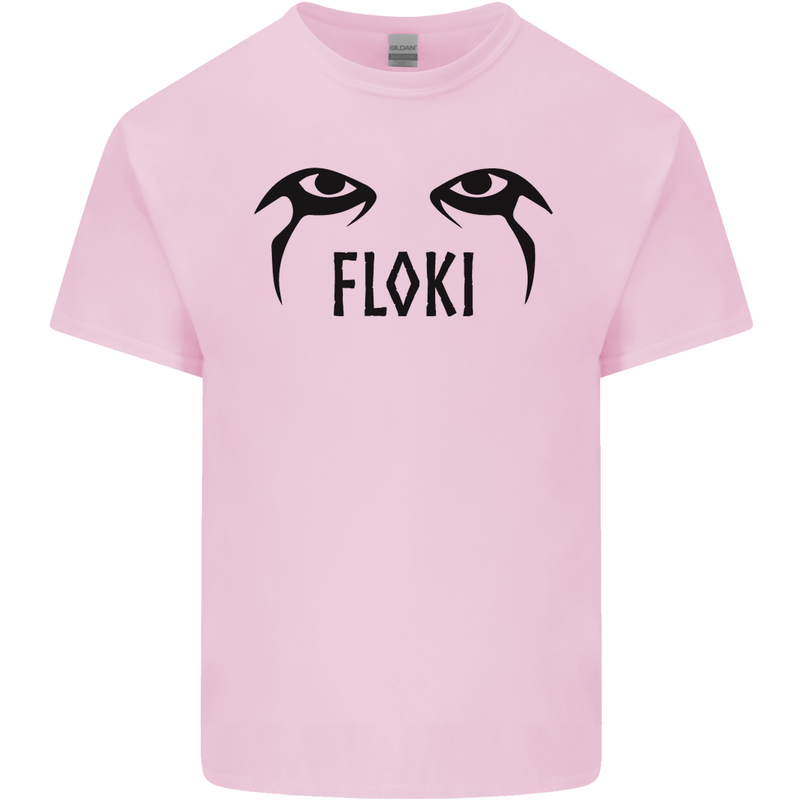 Floki Eyes Vikings Valhalla Odin Kids T-Shirt Childrens Light Pink
