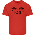 Floki Eyes Vikings Valhalla Odin Kids T-Shirt Childrens Red