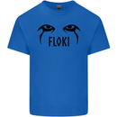 Floki Eyes Vikings Valhalla Odin Kids T-Shirt Childrens Royal Blue