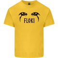 Floki Eyes Vikings Valhalla Odin Kids T-Shirt Childrens Yellow