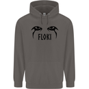 Floki Eyes Vikings Valhalla Odin Mens 80% Cotton Hoodie Charcoal
