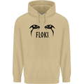 Floki Eyes Vikings Valhalla Odin Mens 80% Cotton Hoodie Sand
