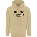 Floki Eyes Vikings Valhalla Odin Mens 80% Cotton Hoodie Sand