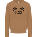 Floki Eyes Vikings Valhalla Odin Mens Sweatshirt Jumper Caramel Latte