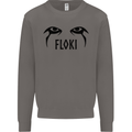 Floki Eyes Vikings Valhalla Odin Mens Sweatshirt Jumper Charcoal