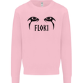 Floki Eyes Vikings Valhalla Odin Mens Sweatshirt Jumper Light Pink