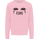 Floki Eyes Vikings Valhalla Odin Mens Sweatshirt Jumper Light Pink