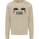 Floki Eyes Vikings Valhalla Odin Mens Sweatshirt Jumper Sand