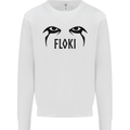 Floki Eyes Vikings Valhalla Odin Mens Sweatshirt Jumper White