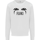 Floki Eyes Vikings Valhalla Odin Mens Sweatshirt Jumper White