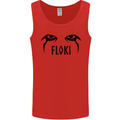 Floki Eyes Vikings Valhalla Odin Mens Vest Tank Top Red