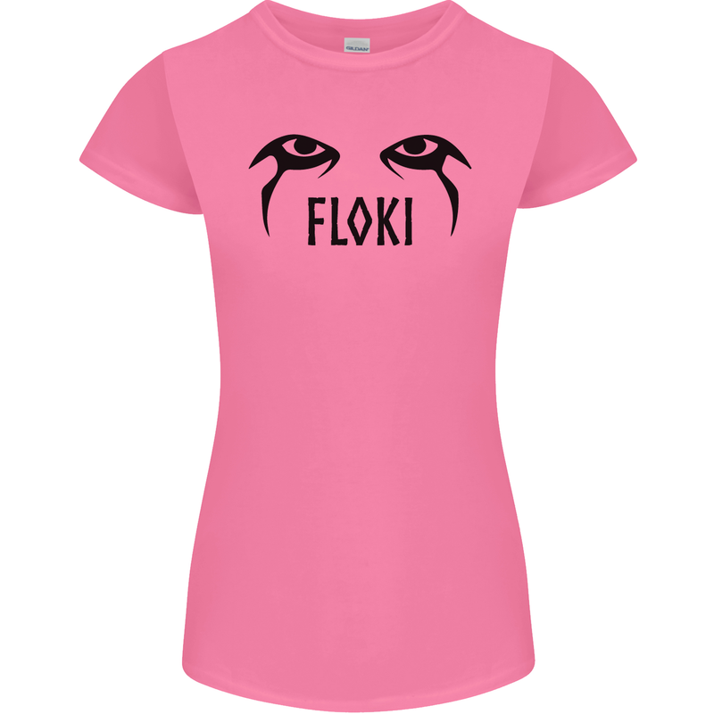 Floki Eyes Vikings Valhalla Odin Womens Petite Cut T-Shirt Azalea