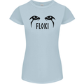 Floki Eyes Vikings Valhalla Odin Womens Petite Cut T-Shirt Light Blue
