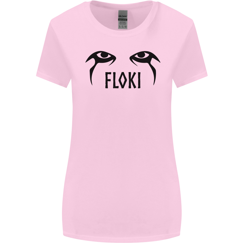 Floki Eyes Vikings Valhalla Odin Womens Wider Cut T-Shirt Light Pink