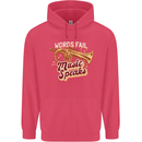 Flugelhorn Music Speaks Where Words Fail Childrens Kids Hoodie Heliconia