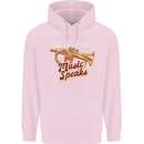 Flugelhorn Music Speaks Where Words Fail Childrens Kids Hoodie Light Pink