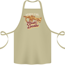 Flugelhorn Music Speaks Where Words Fail Cotton Apron 100% Organic Khaki