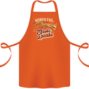 Flugelhorn Music Speaks Where Words Fail Cotton Apron 100% Organic Orange