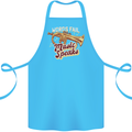 Flugelhorn Music Speaks Where Words Fail Cotton Apron 100% Organic Turquoise