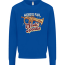 Flugelhorn Music Speaks Where Words Fail Kids Sweatshirt Jumper Royal Blue