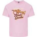 Flugelhorn Music Speaks Where Words Fail Kids T-Shirt Childrens Light Pink
