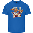 Flugelhorn Music Speaks Where Words Fail Kids T-Shirt Childrens Royal Blue