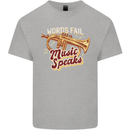 Flugelhorn Music Speaks Where Words Fail Kids T-Shirt Childrens Sports Grey
