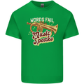 Flugelhorn Music Speaks Where Words Fail Mens Cotton T-Shirt Tee Top Irish Green