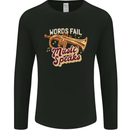 Flugelhorn Music Speaks Where Words Fail Mens Long Sleeve T-Shirt Black