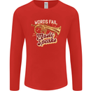 Flugelhorn Music Speaks Where Words Fail Mens Long Sleeve T-Shirt Red