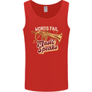 Flugelhorn Music Speaks Where Words Fail Mens Vest Tank Top Red