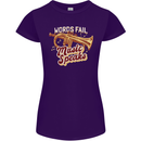 Flugelhorn Music Speaks Where Words Fail Womens Petite Cut T-Shirt Purple