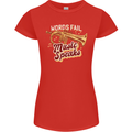 Flugelhorn Music Speaks Where Words Fail Womens Petite Cut T-Shirt Red