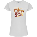 Flugelhorn Music Speaks Where Words Fail Womens Petite Cut T-Shirt White