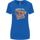 Flugelhorn Music Speaks Where Words Fail Womens Wider Cut T-Shirt Royal Blue