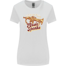 Flugelhorn Music Speaks Where Words Fail Womens Wider Cut T-Shirt White