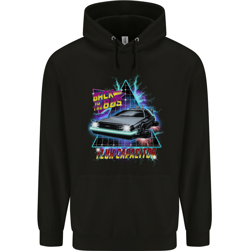 Flux Capacitor 80's Movie Childrens Kids Hoodie Black