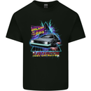 Flux Capacitor 80's Movie Mens Cotton T-Shirt Tee Top Black