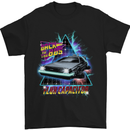 Flux Capacitor 80's Movie Mens T-Shirt Cotton Gildan Black