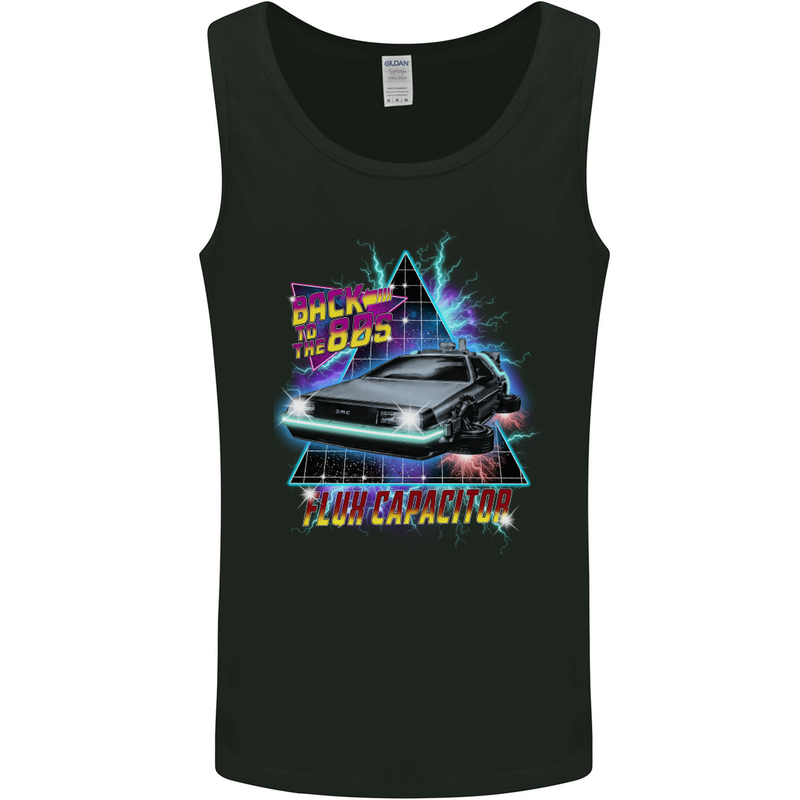 Flux Capacitor 80's Movie Mens Vest Tank Top Black