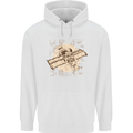 Flying Steampunk Dog Childrens Kids Hoodie White