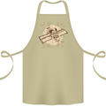 Flying Steampunk Dog Cotton Apron 100% Organic Khaki
