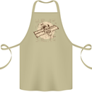 Flying Steampunk Dog Cotton Apron 100% Organic Khaki