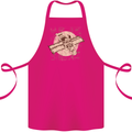Flying Steampunk Dog Cotton Apron 100% Organic Pink
