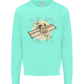 Flying Steampunk Dog Kids Sweatshirt Jumper Peppermint