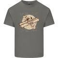 Flying Steampunk Dog Kids T-Shirt Childrens Charcoal
